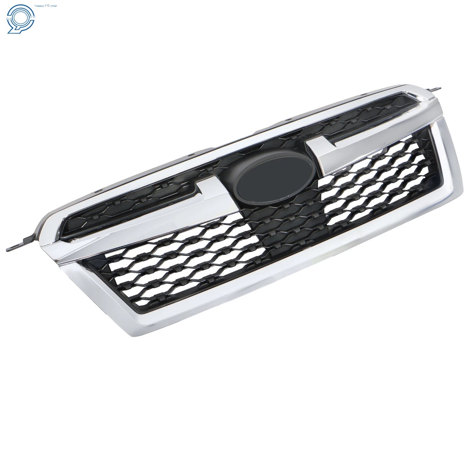 Chrome and Black Front Upper Bumper Grille Assembly for Subaru Legacy (2013–2014)