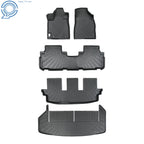 Set of 4 All Weather Black Floor Mats for Toyota Highlander (2008–2013)