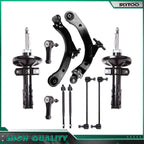 Front Complete Struts, Spring, Sway Bar Links, Tie Rods for Saturn Ion (2003–2007)