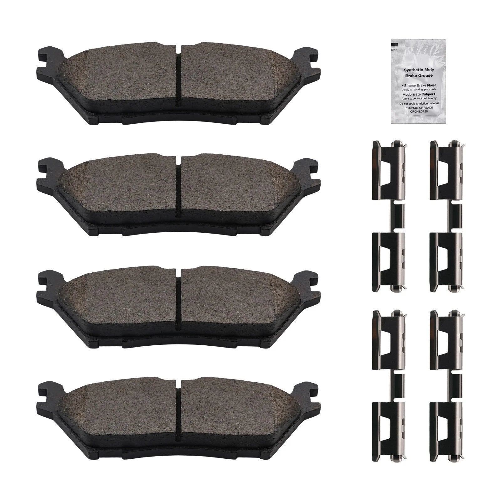 4pcs Rear Ceramic Brake Pads Set for Lincoln Navigator (2018–2022) D1790 P1790