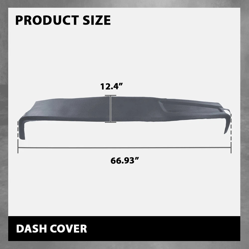 TPE Dash Cover Cap Overlay for Dodge Ram 1500 2500 3500 (2002–2005)