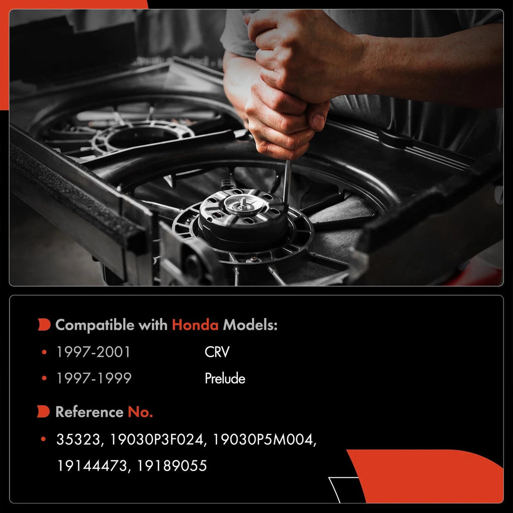 Left Radiator Fan Cooling Motor for Honda CR-V (1997–2001)