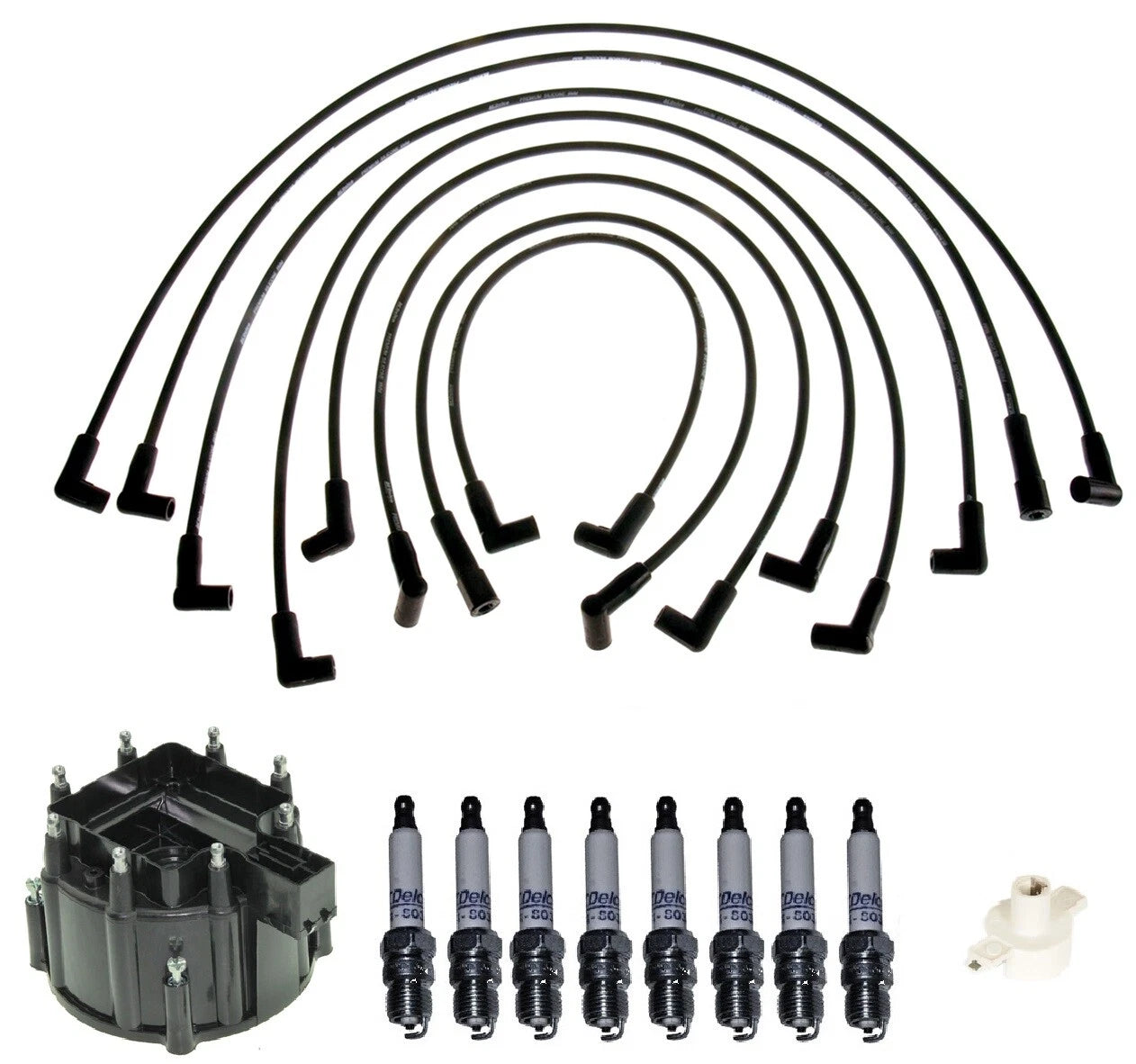 ACDelco Ignition Kit Set of 4 Rotor Cap Wire Spark Plugs for GMC K3500 (1991–2002)