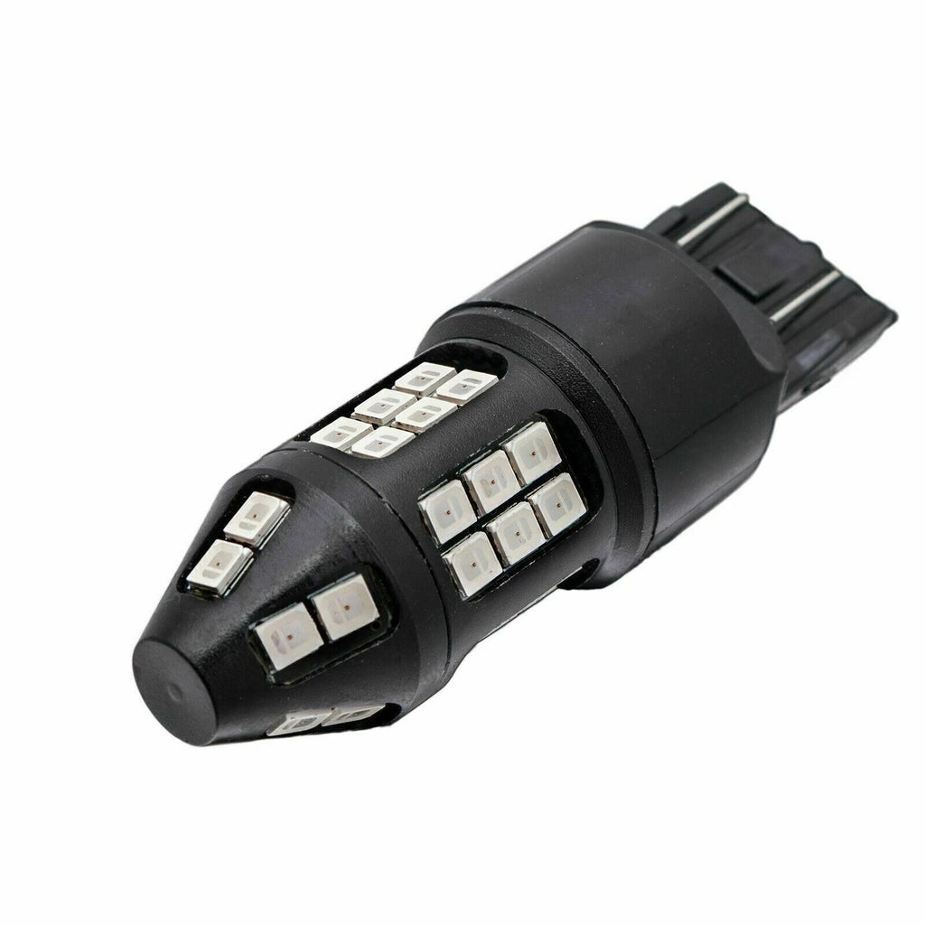 Red 40-SMD Flash Blinking Strobe LED Brake Tail Light for Parking Bulbs (-)