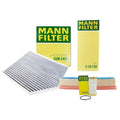 Mann Oil Air Carbon Cabin Filter Service Kit for Audi A4 Quattro (2009–2016)
