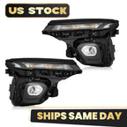 LED Headlights Pair for Chevy Trailblazer LS (2024–2026) w/Halogen Signal & Bulbs
