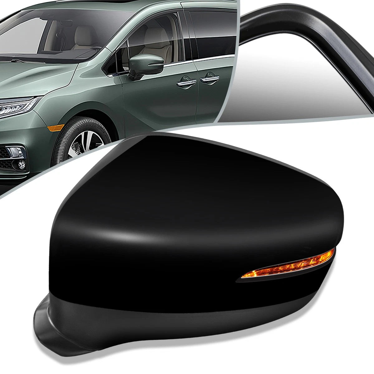Powered Heated Driver Side Door Mirror Left for Honda Odyssey (2018–2019) HO1320320