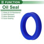 Set of 5 Oil Seal Rotary Shaft Seal 42x55x10mm High Pressure for Automotive