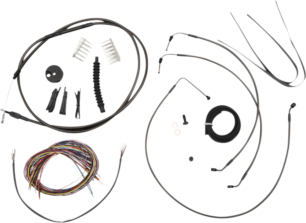 Complete Braided Cable Kit for LA Choppers (12"-14")
