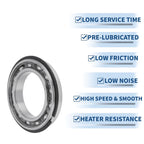 Deep Groove Ball Bearing P5 for Scooter Skateboard Wheel (6016NR)