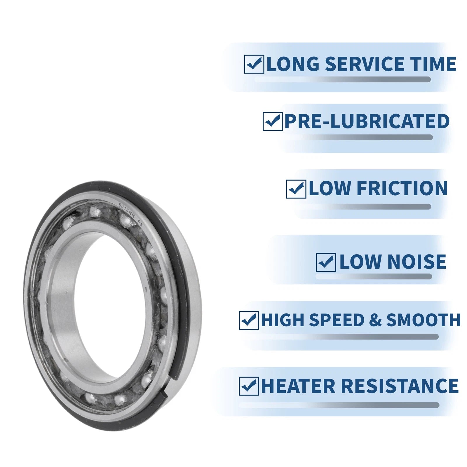 Deep Groove Ball Bearing P5 for Scooter Skateboard Wheel (6016NR)