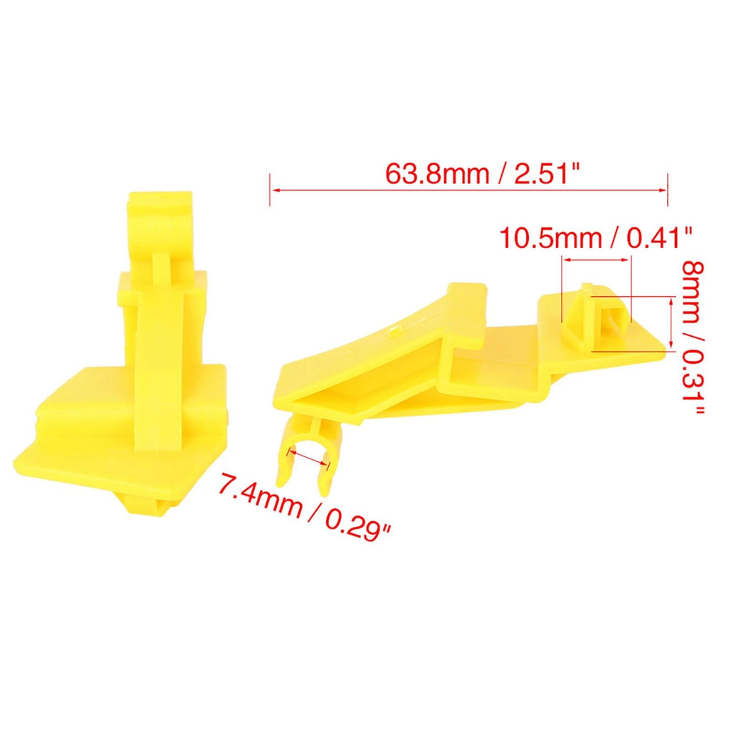 5pcs Hood Prop Rod Clip Retainer for Ford Fiesta (2009–2014) 63.8mm