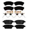 Set of 4 Ceramic Brake Pads for Ford Lincoln MKZ Mercury Milan (2006–2012)