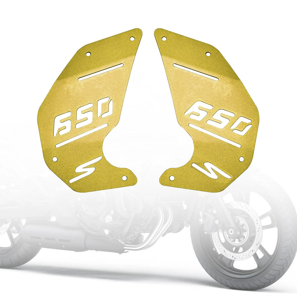 CNC Engine Side Panel Cover Plate Gold for Kawasaki Vulcan S EN650 VN650 (2015–2022)