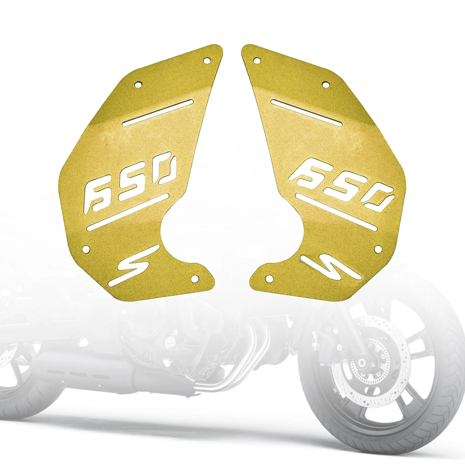 CNC Engine Side Panel Cover Plate Gold for Kawasaki Vulcan S EN650 VN650 (2015–2022)