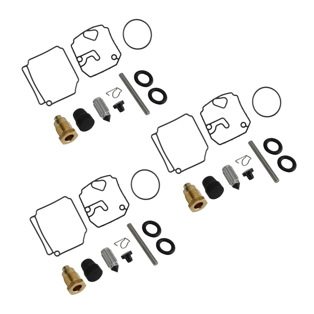 3X Carburetor Rebuild Kit for Yamaha 75 80 90 HP 2-Stroke (6H1-W0093-10-00)