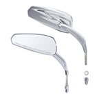 Chrome 8mm Rear View Mirrors for Harley Sportster XL883 1200 Touring Softail