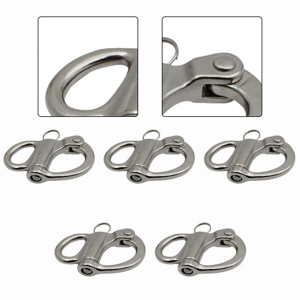 Set of 5 Fixed Lifting Rings for Marine SS316 Stainless Steel (2 inch)