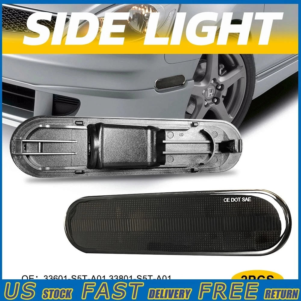 Smoke Side Marker Lights for Honda Civic Si EP3 (2002–2005)