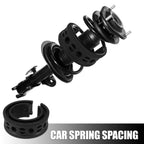 2X Black Coil Spring Rubber Buffer C Type for Ford Chevy (Universal)