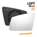Left Side White Mirror Glass w/ Back Heated for Mercedes-Benz S/C/E-Class (2003-2018)