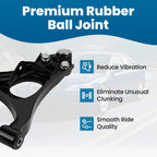 Front Lower Control Arms w/Ball Joints for Honda Civic (2006–2011)