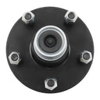 Set of 4 Spindle Trailer Hub Kit 5 on 5" Round (Pre-assembled, Pre-lubricated)
