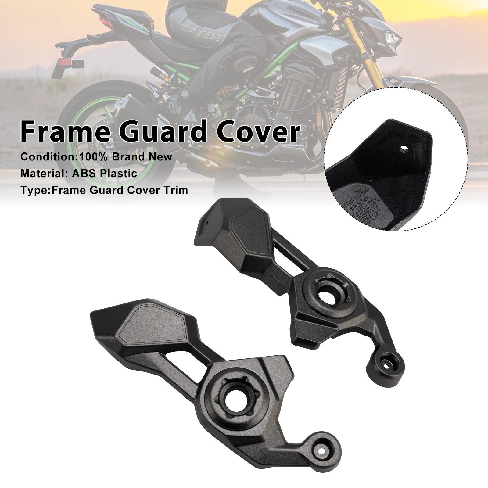 Frame Side Cover Panel Guard for Kawasaki Z900 (2025–2026) Gray #24