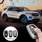 2pcs Silver Remote Key Fob Shell Case for Ford Explorer Edge F-150 F-250 (2011-2025)
