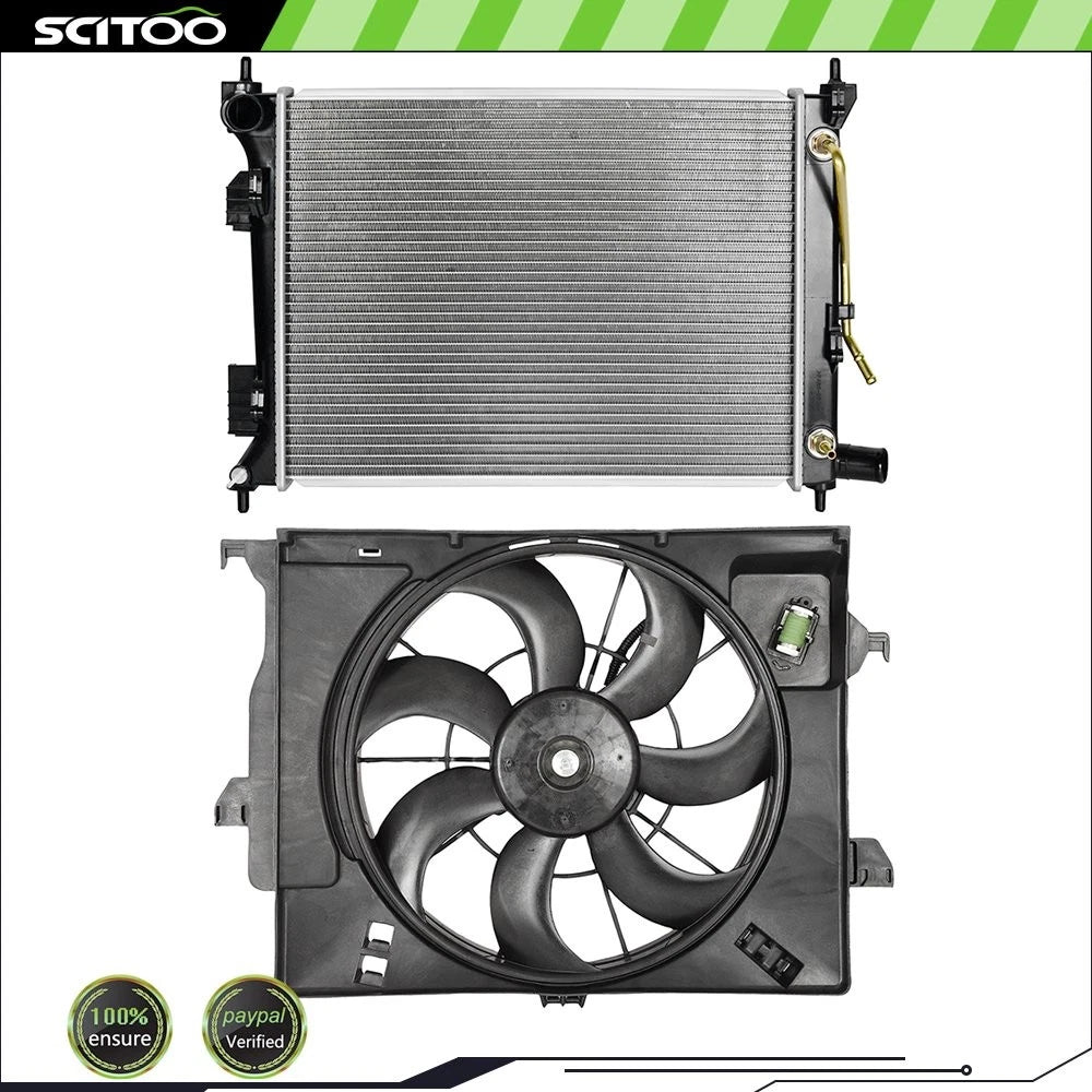 Radiator and Cooling Fan Kit for Hyundai Accent (2012–2013)