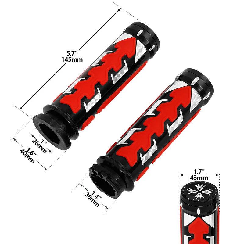 1" Hand Grips for Harley Touring Road Glide Sportster XL 1200 883 (2004–2023)