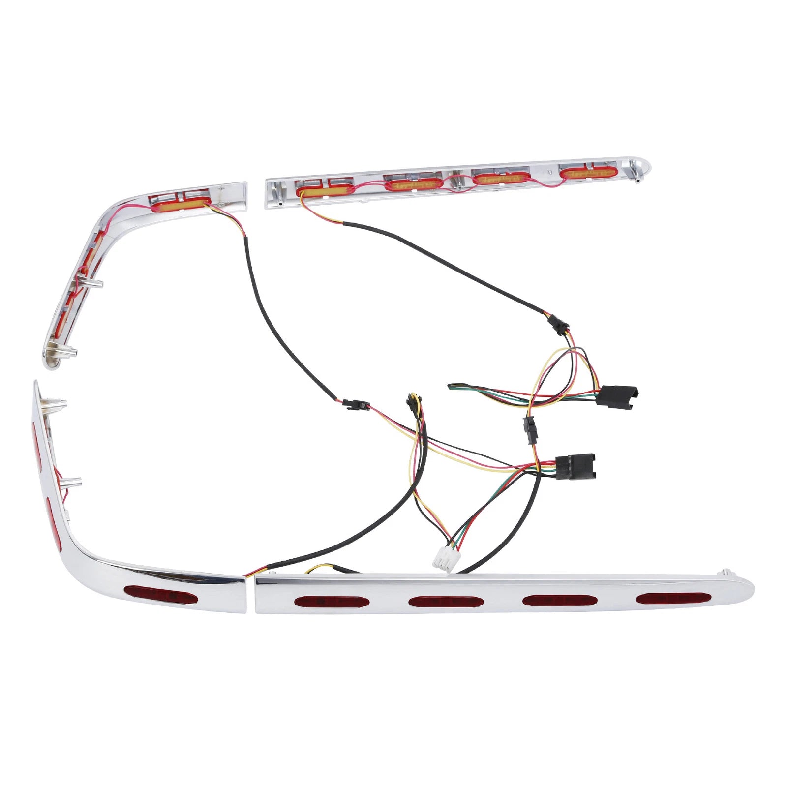 Saddlebag Trims Cover LED Lights for Honda Goldwing 1800 GL1800 (2001–2011)