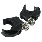Set of 2 Black 41mm Windshield Clamps for Harley Softail FXSTB (1988–2013)