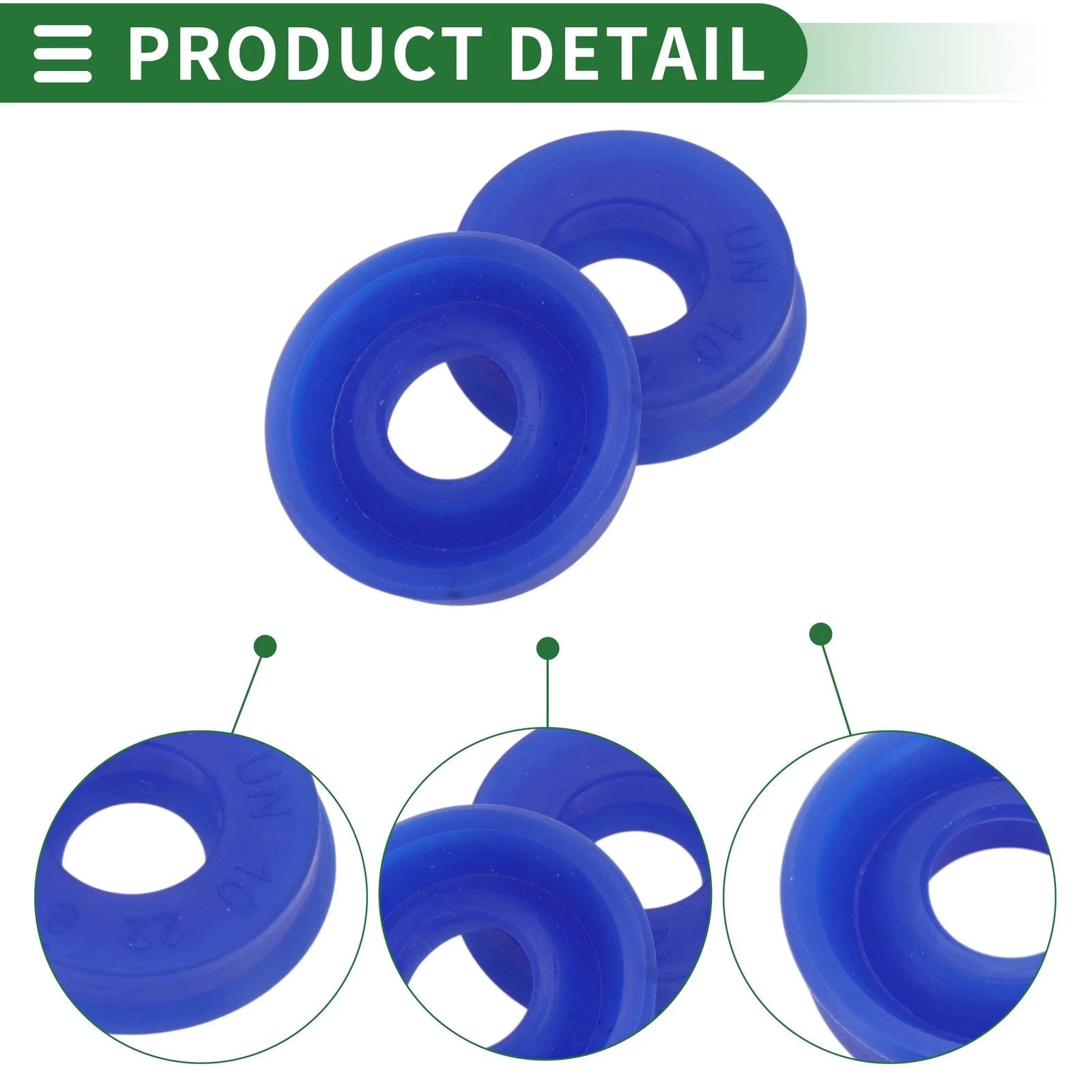 Set of 10 Oil Seal Rotary Shaft Seal 10x22x6mm High Pressure Blue