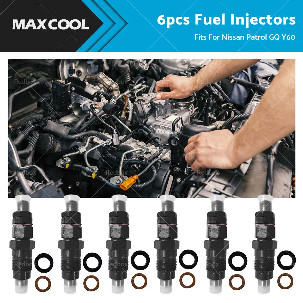 6X Diesel Fuel Injectors for Nissan Patrol GU Y61 TD42