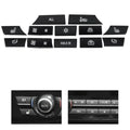 1x BMW 5 6 7 F10 F01 12 Button Key Caps A/C Heater Switch Repair (2010-2017)