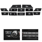 1x BMW 5 6 7 F10 F01 12 Button Key Caps A/C Heater Switch Repair (2010-2017)