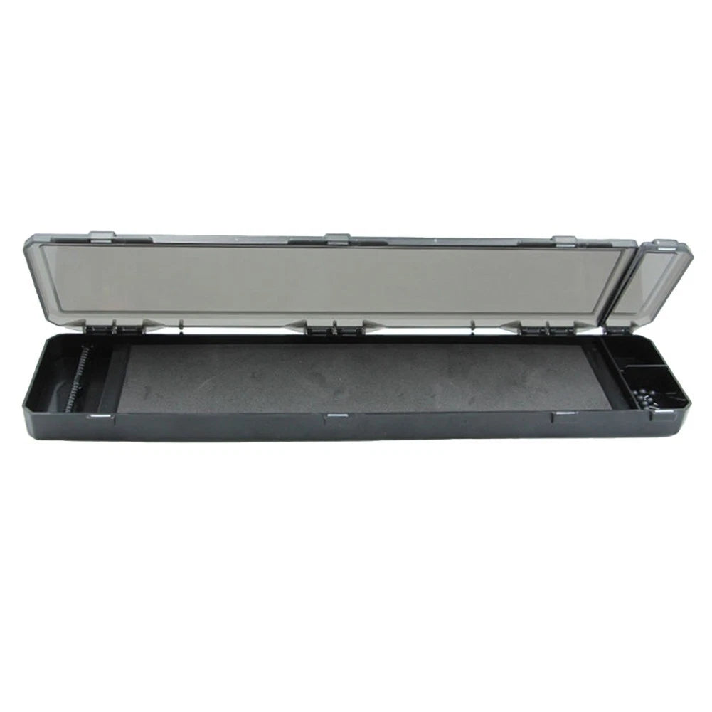 Tackle Box for Carp Fishing (34.5cm) - Black with Compartments Organizer