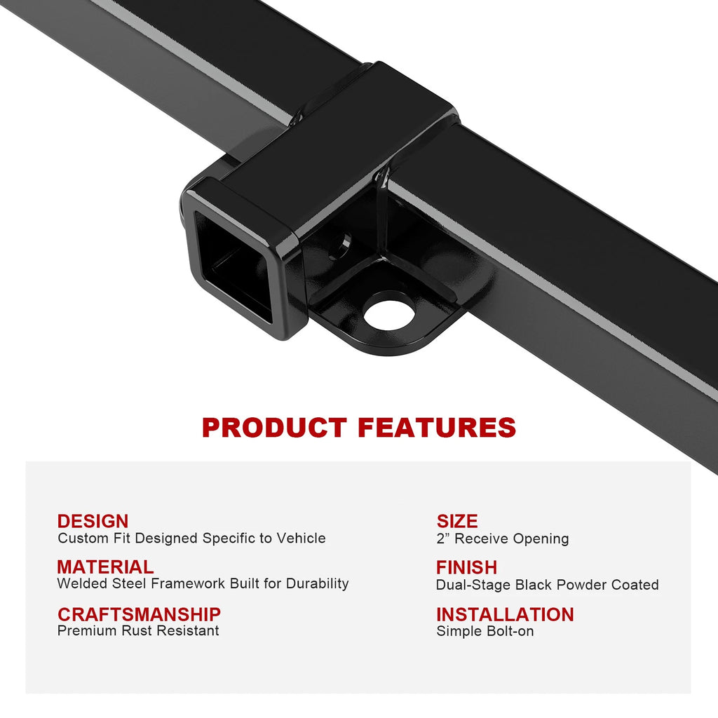 2 Inch Trailer Hitch Receiver for Chevy Silverado GMC Sierra 1500 (1999-2007)