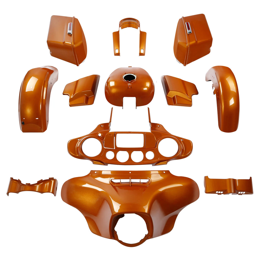 Fairing Bodywork Kit for Harley Touring Street Glide (2014–2024) Amber Whiskey