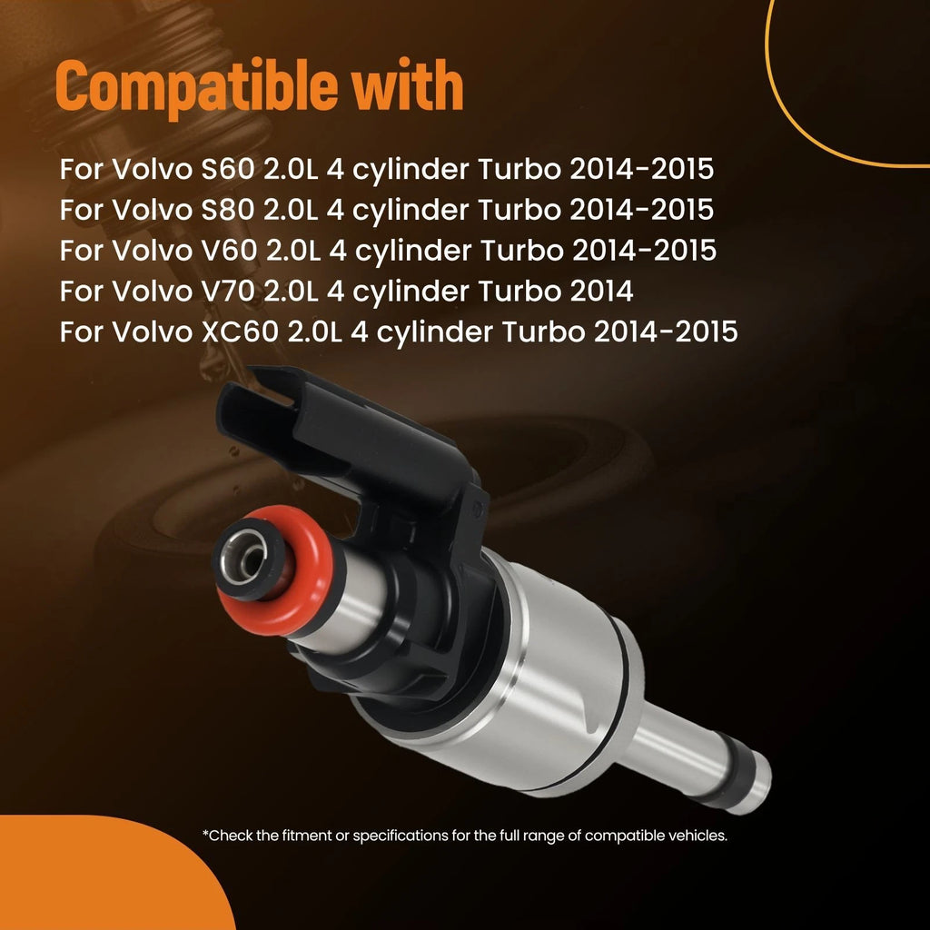Fuel Injectors for Volvo S60 S80 V60 XC60 XC70 (2014–2015)