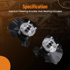 Front Steering Knuckles & Wheel Hub Bearings for Hyundai Accent (2011-2017)