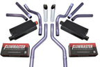 Dual Exhaust Kit for Chevy GMC C10 (1963–1972) - 2.5" Flowmaster Slash Tips