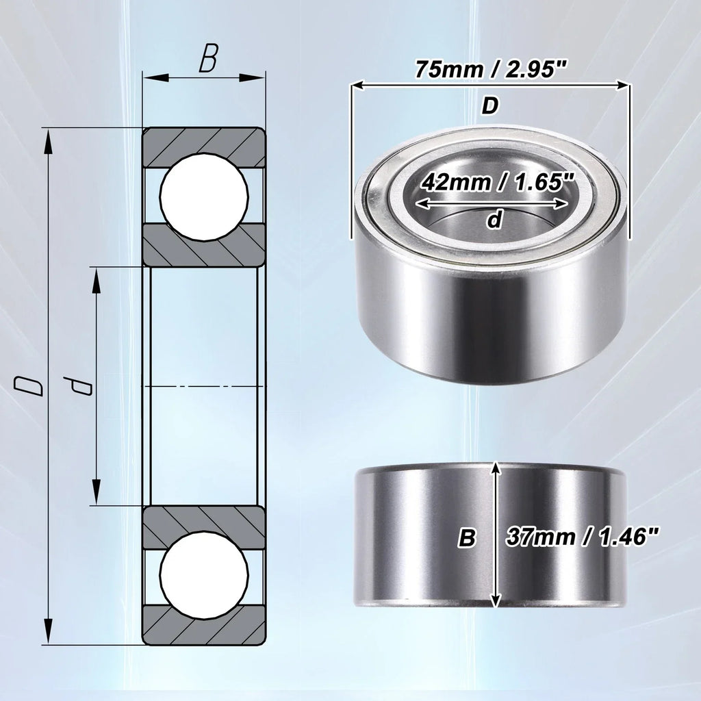 1 Pcs Rear Left Right Wheel Bearing for BMW 128i (2008-2013)