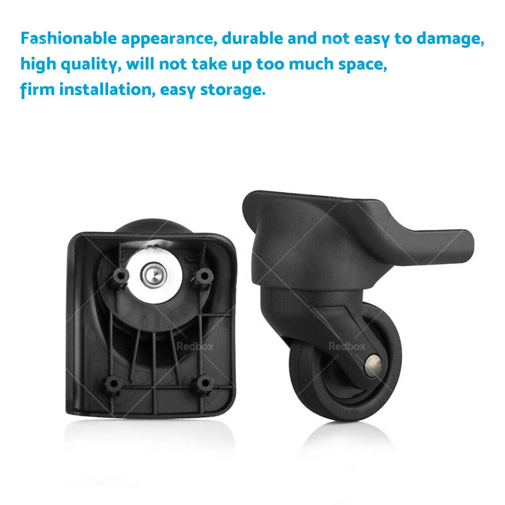 Plastic Replacement Luggage Wheels for Suitcase (360° Swivel)