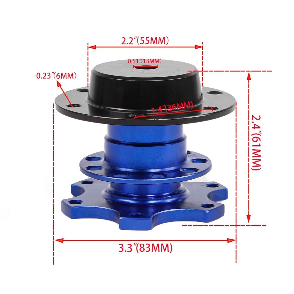 Steering Wheel Quick Release Hub Racing Adapter Snap Off Kit