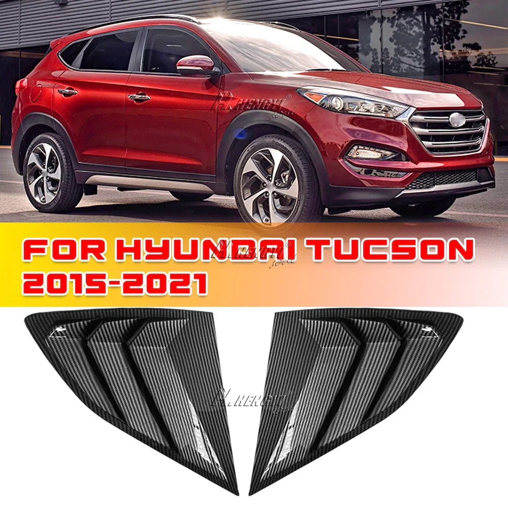 Rear Window Louver Shutter Cover Carbon Fiber for Hyundai Tucson (2015–2021)
