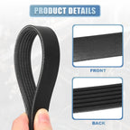 V-Ribbed Serpentine Drive Belt for Nissan Altima Sentra (2002–2006) No.LF9J15909A