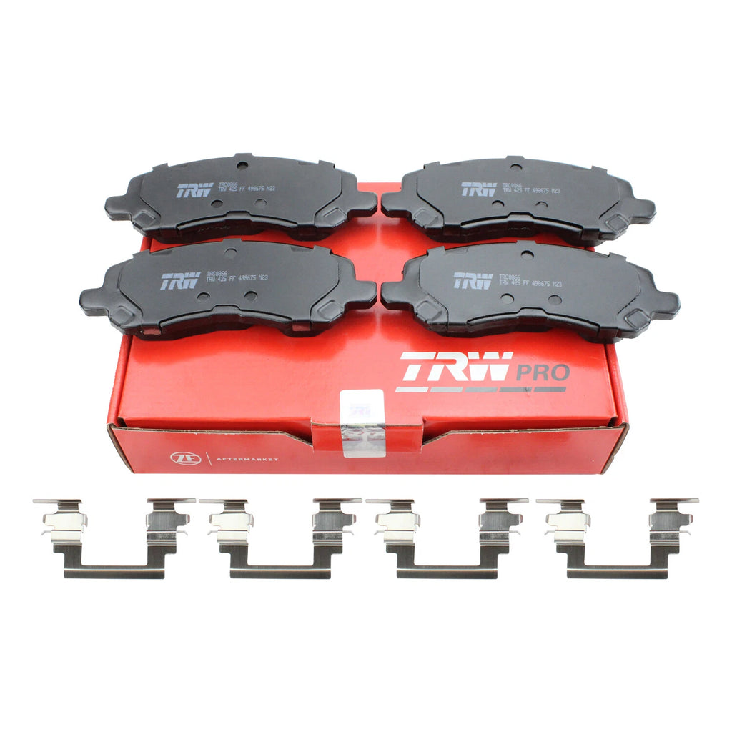 TRW Pro Front Ceramic Brake Pads for Chrysler Sebring, Dodge Avenger, Caliber, Compass, Lancer (200)