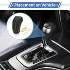 Gear Shift Knob Cover for Subaru Impreza (2017–2023) Black Yellow Faux Leather